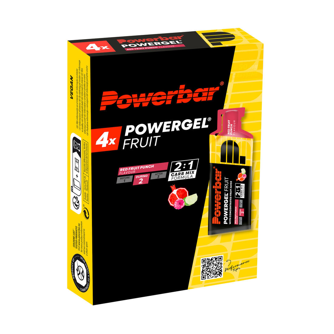 Gel énergétique POWER GEL fruits rouges 4x41g