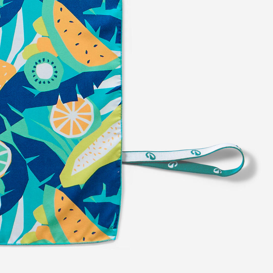 Serviette de bain microfibre compacte XL 110 x 175 cm, imprimé feuillage