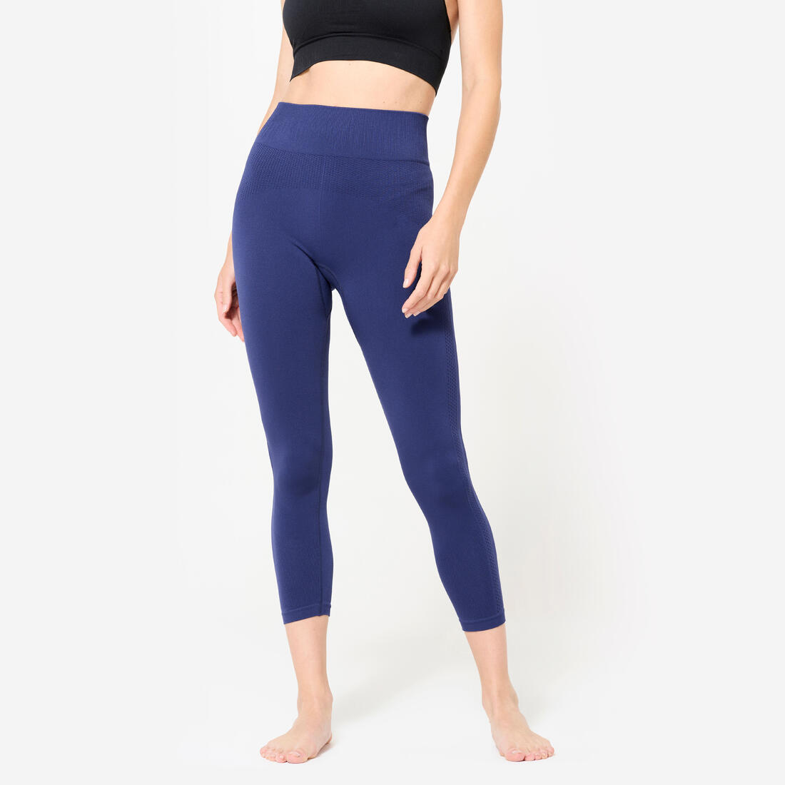 Legging yoga taille haute  7/8e femme – indigo nuit