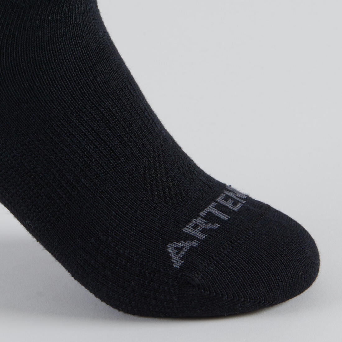 CHAUSSETTES DE SPORT ENFANT MI-HAUTES RS 160  BLANC MARINE LOT DE 3