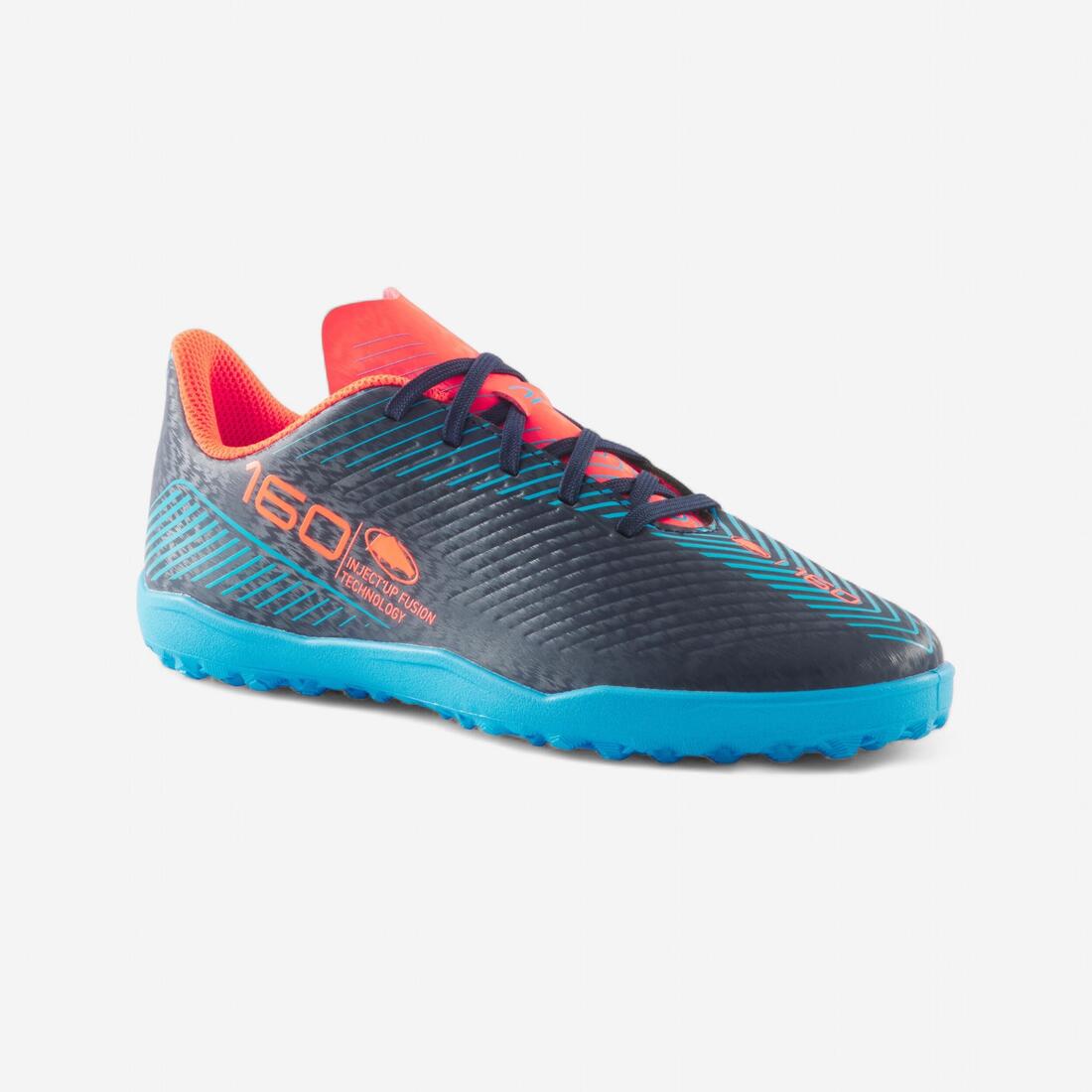 Chaussures de football enfant a lacets 160 jr turf .tf