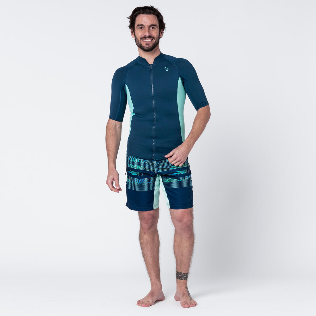 Top anti UV Manches courtes Homme néoprène 1 mm