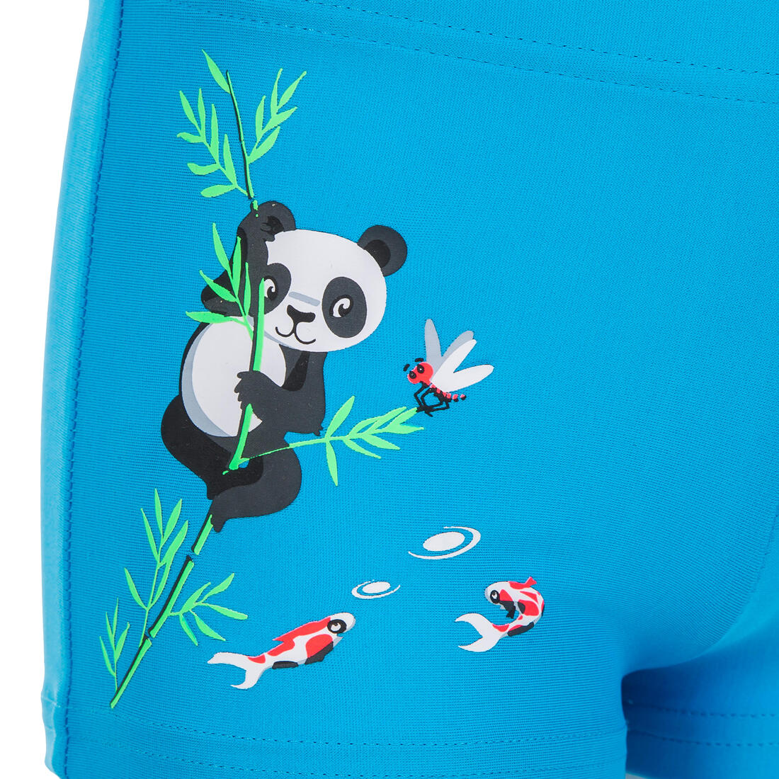 BOXER DE BAIN BEBE / ENFANT BLEU IMPRIME FISH
