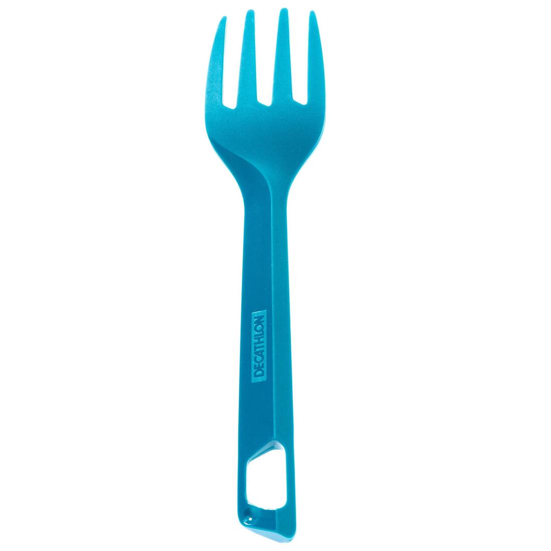 Set 3 couverts (couteau, fourchette, cuillère) pour le camping en plastique