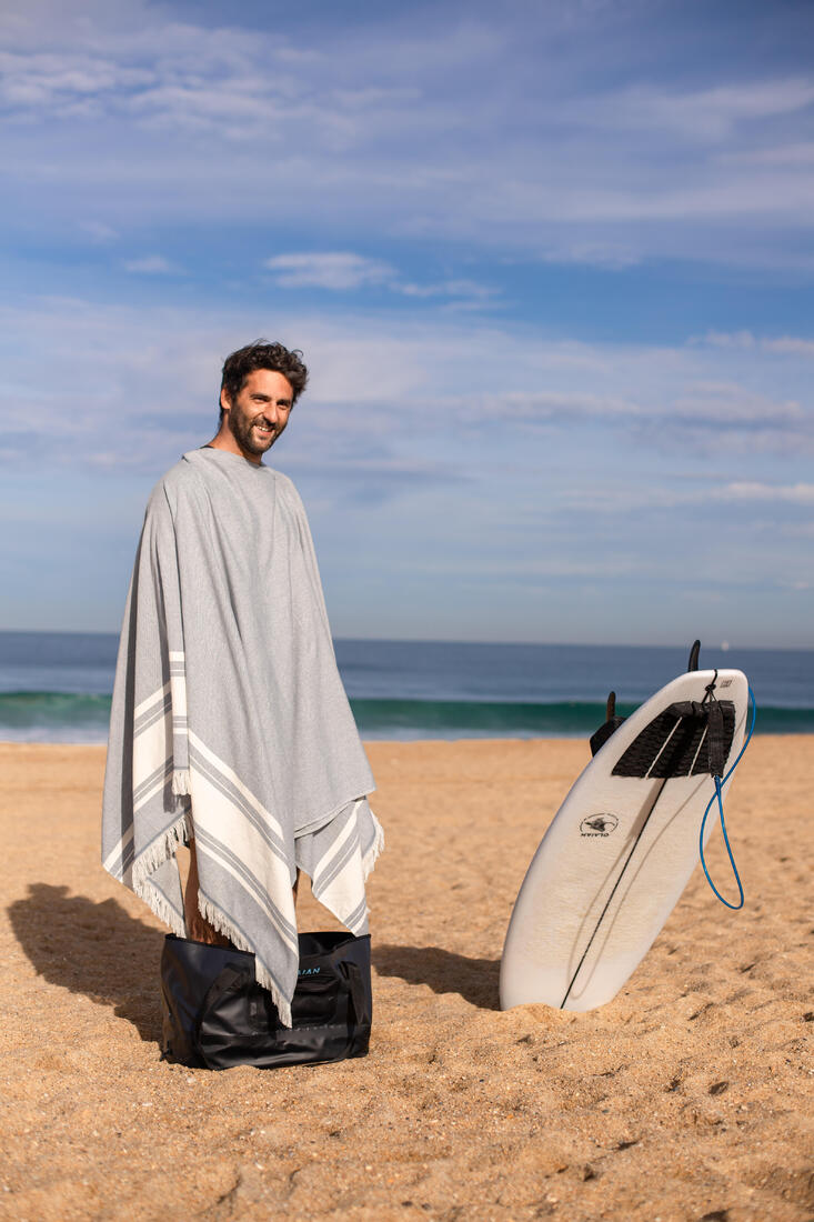 Serviette de plage poncho 190 x 190 cm
