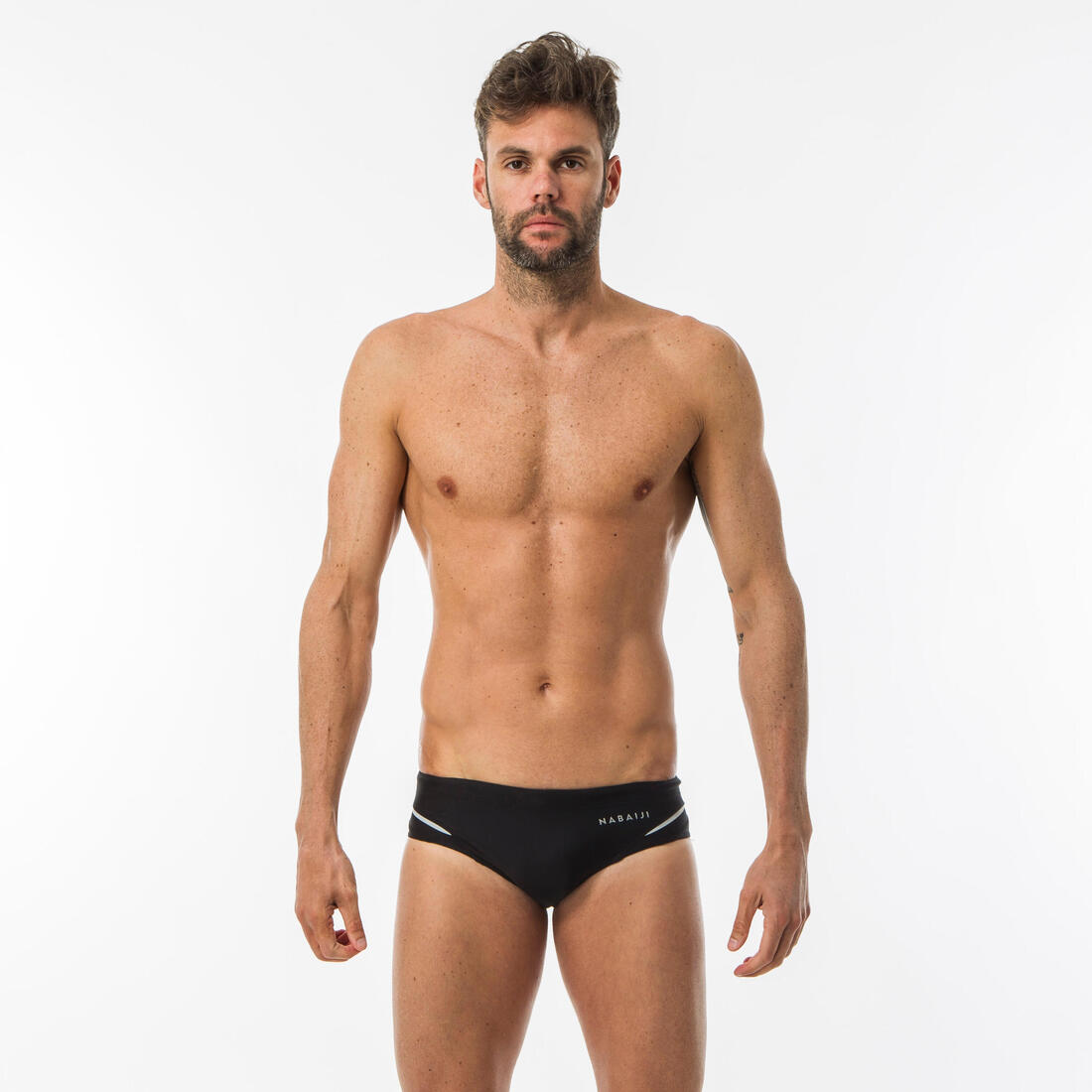 MAILLOT DE BAIN NATATION HOMME SLIP 900 B-FAST  NOIR