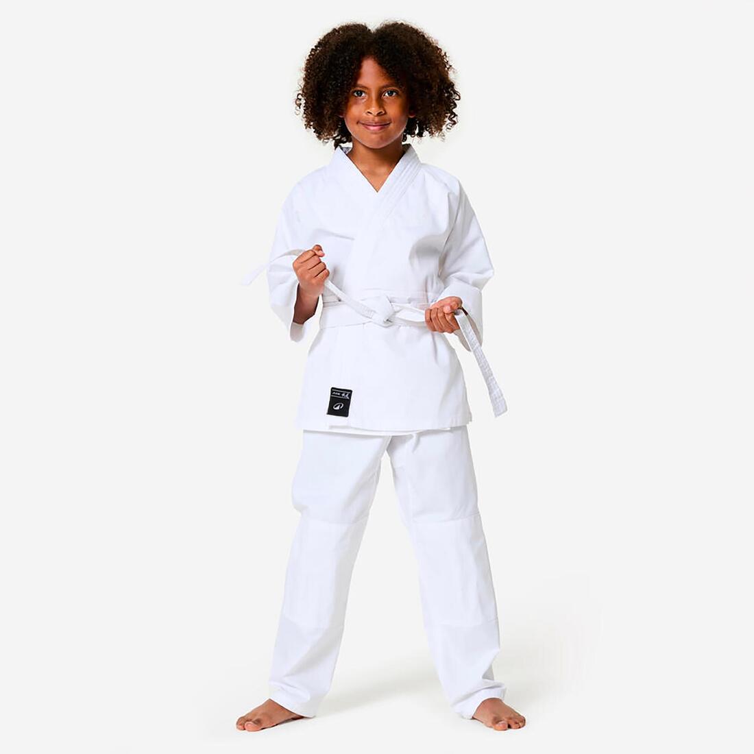 Kimono de judo pour débutant enfant, blanc