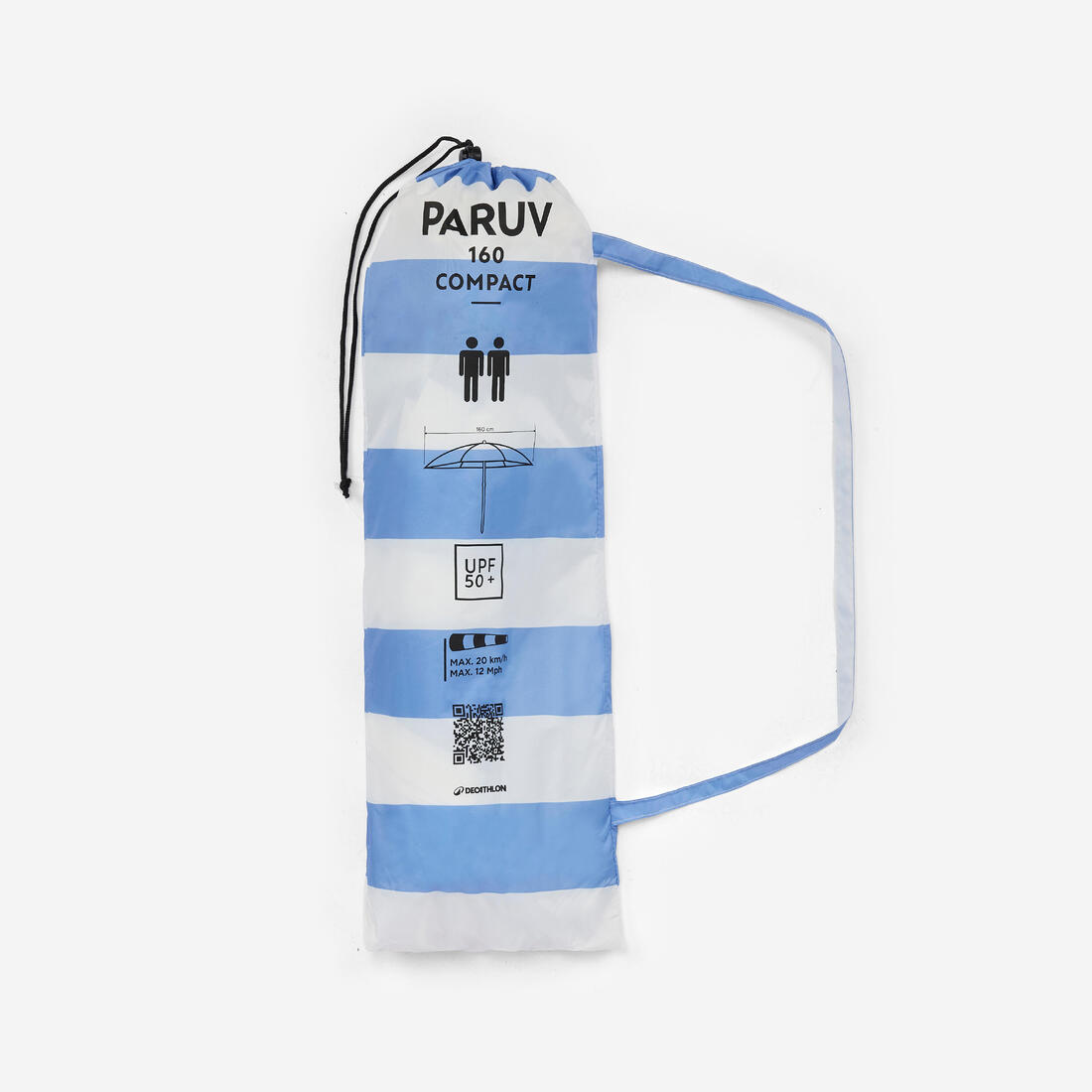 Parasol de plage compact 2 places upf 50+