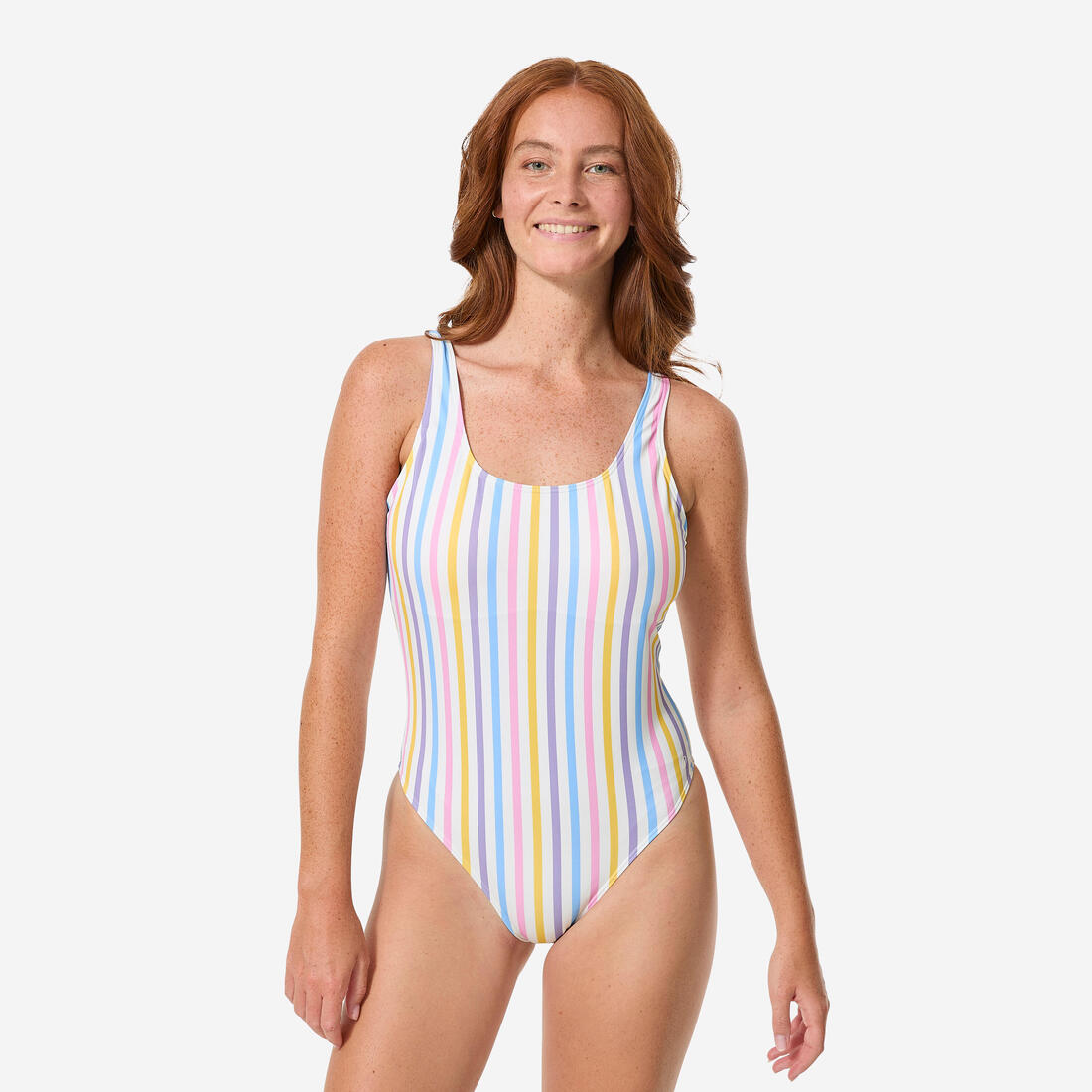 Maillot de bain une pièce rayé femme, Aurely
