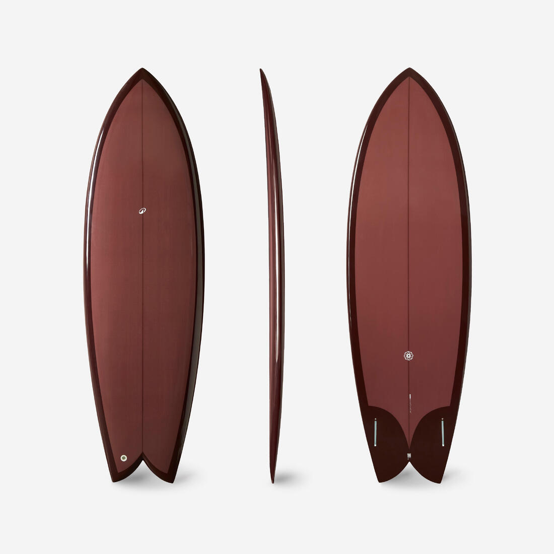 Planche de surf fish 6'1 avec boitiers Futures sans ailerons