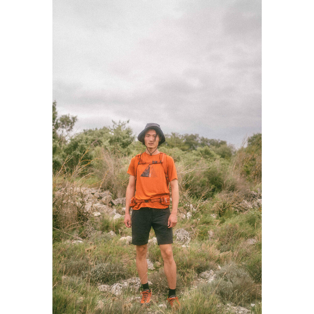 Short de randonnée long homme, MH500