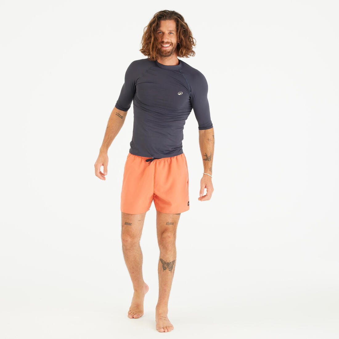 Tee shirt anti uv surf top 100 manches courtes homme