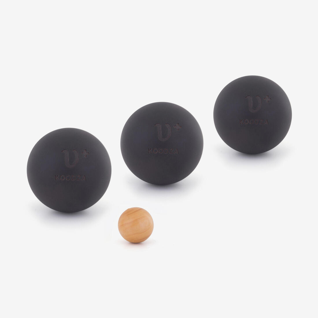 3 BOULES DE PÉTANQUE COMPÉTITION TENDRES UPSILON+ NOIRES