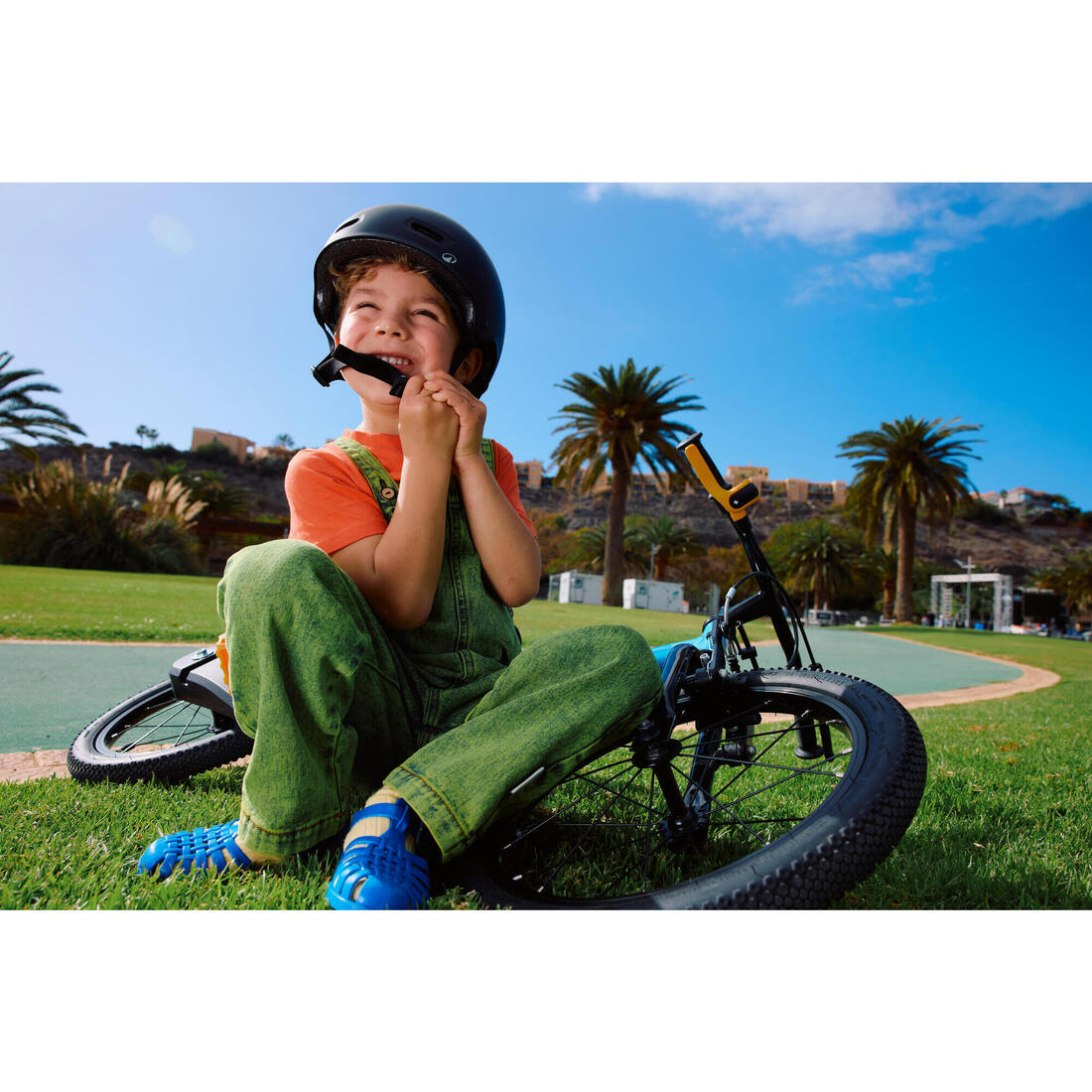 Casque velo enfant bol 47-59 cm, move 100 noir
