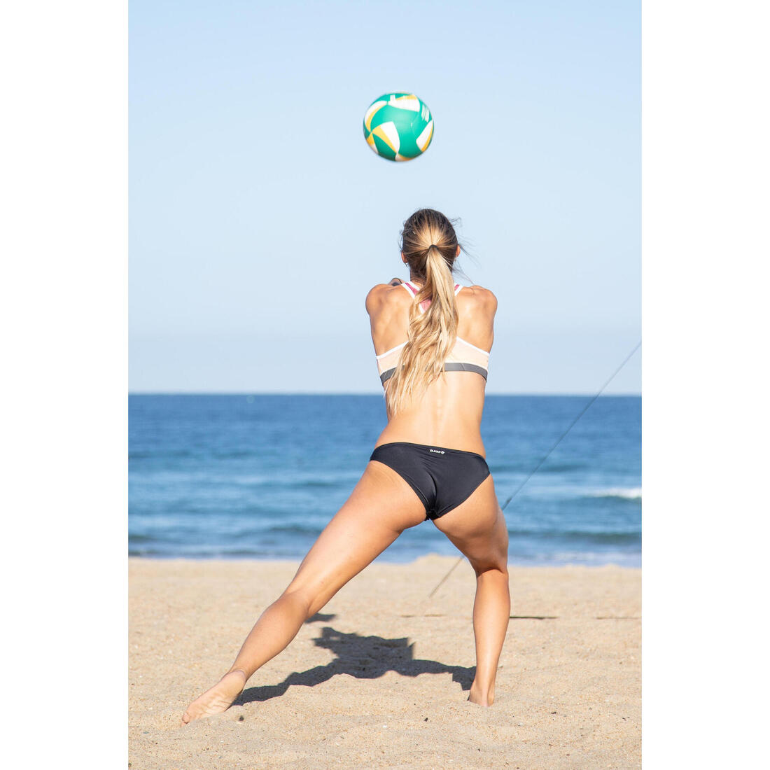 Ballon de beach volley BV900 vert et jaune