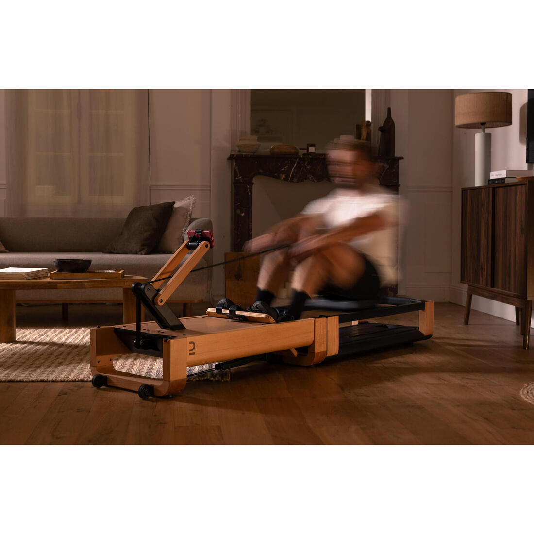 Rameur domyos woodrower 3 en 1, pliant, auto-alimenté, connecté et garanti 5 ans