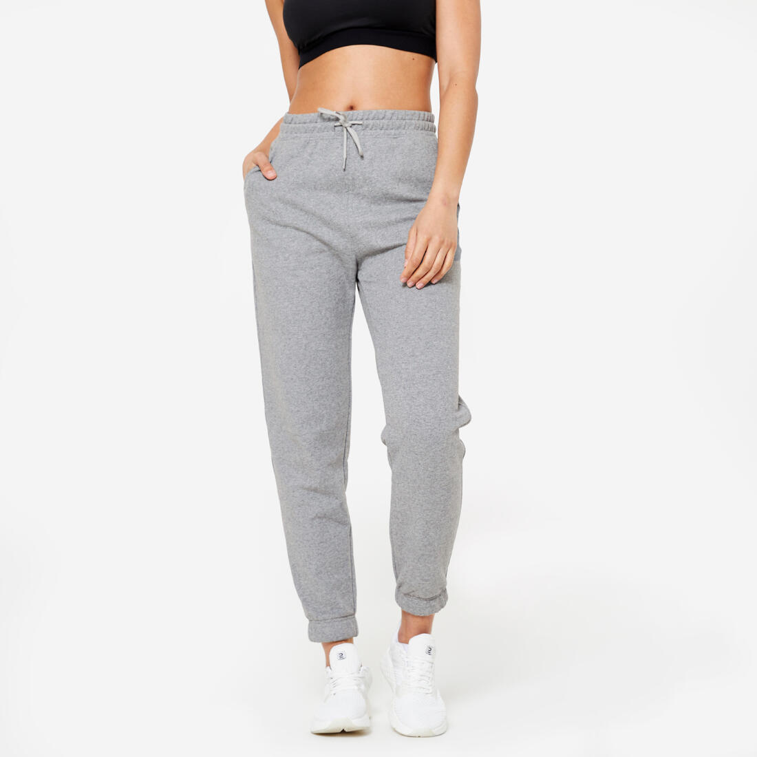 Pantalon de jogging droit en coton femme