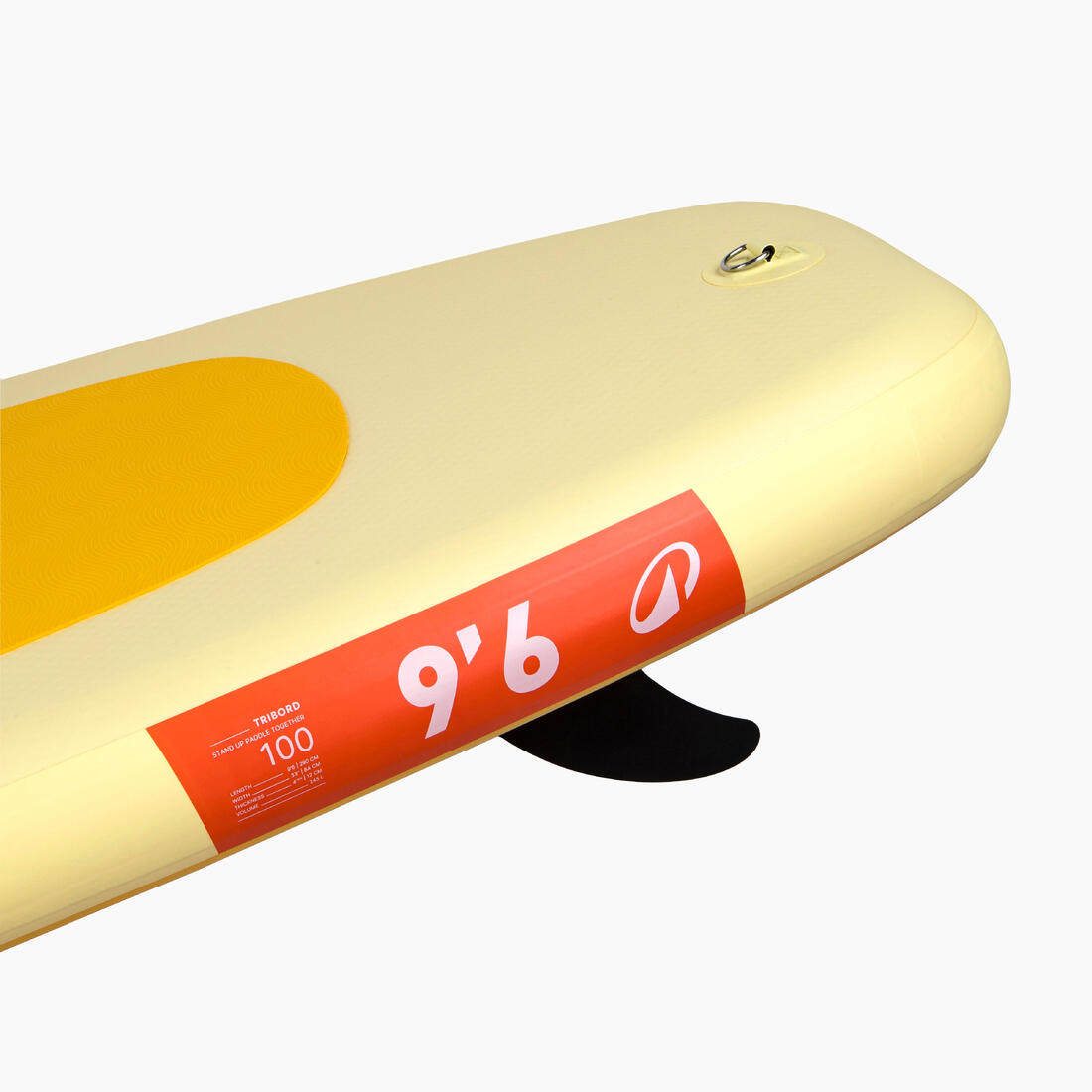 Pack Stand up paddle gonflable 9'6, 1 personne (jusqu'à 80kg)  - 100 Jaune