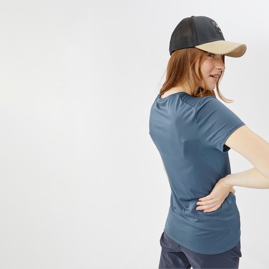 T-shirt manches courtes de randonnée montagne - MH100 - Femme