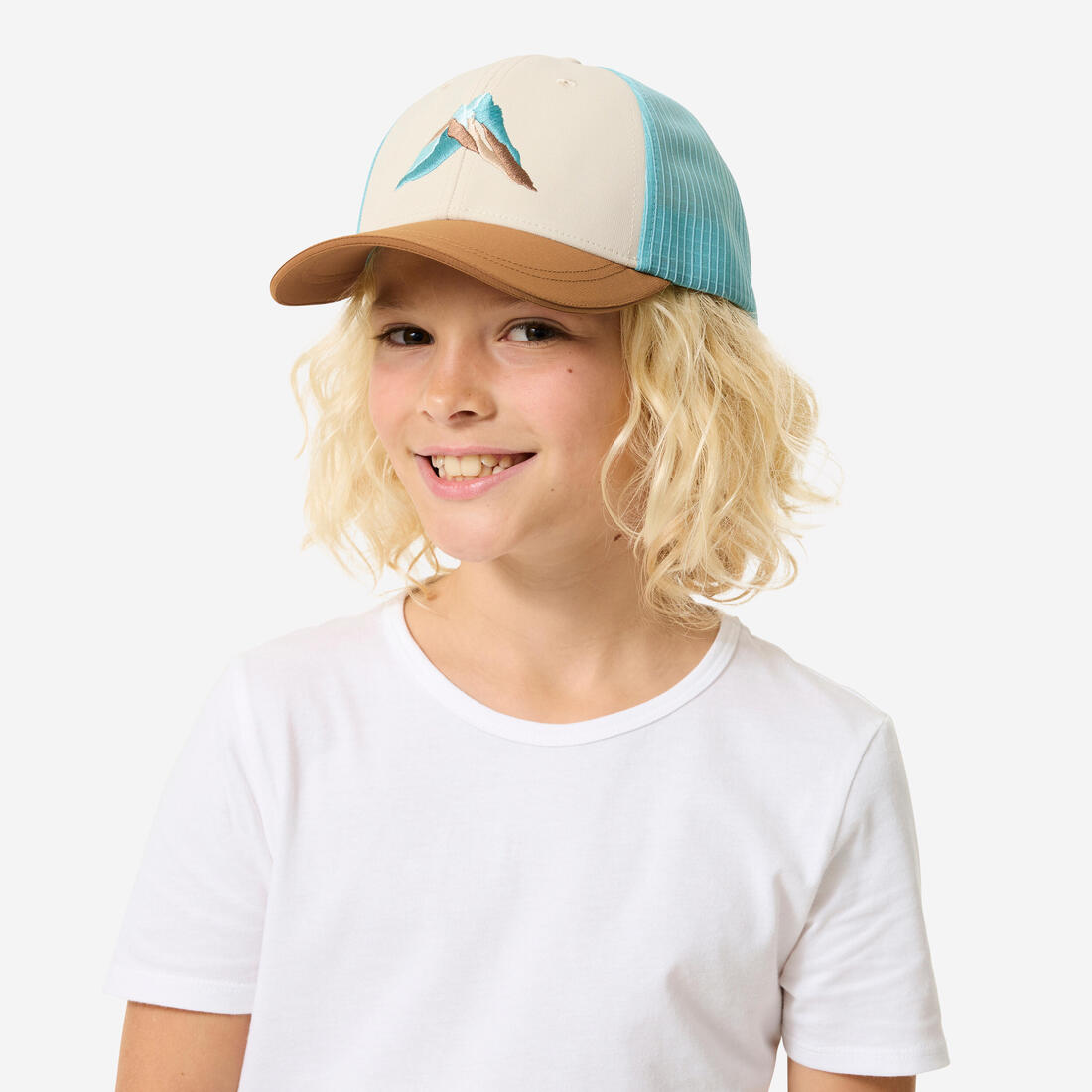 Casquette de randonnée 7-15 ans enfant, MH100 Trucker