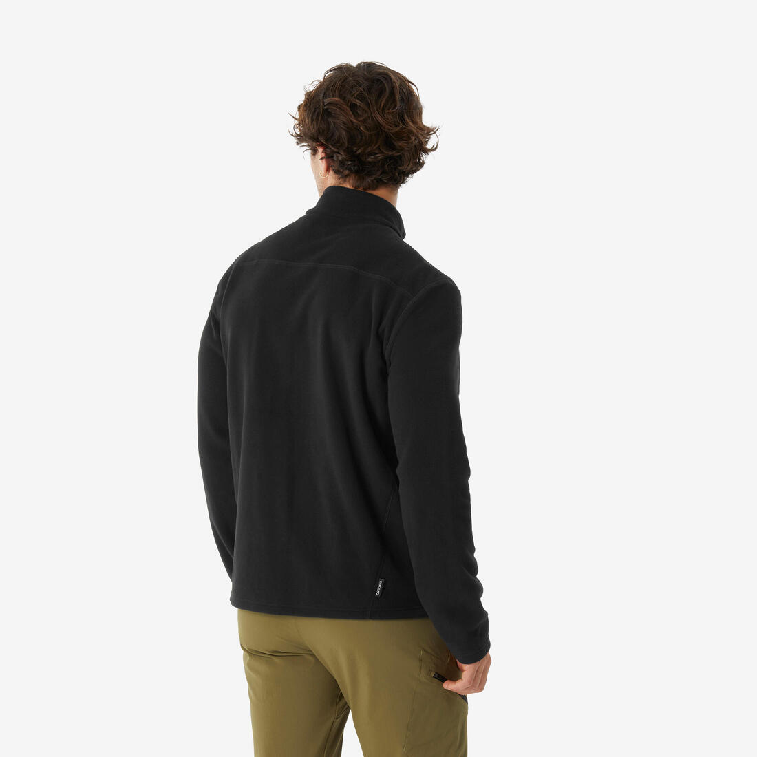 Polaire de randonnée montagne homme, MH100full zip noir