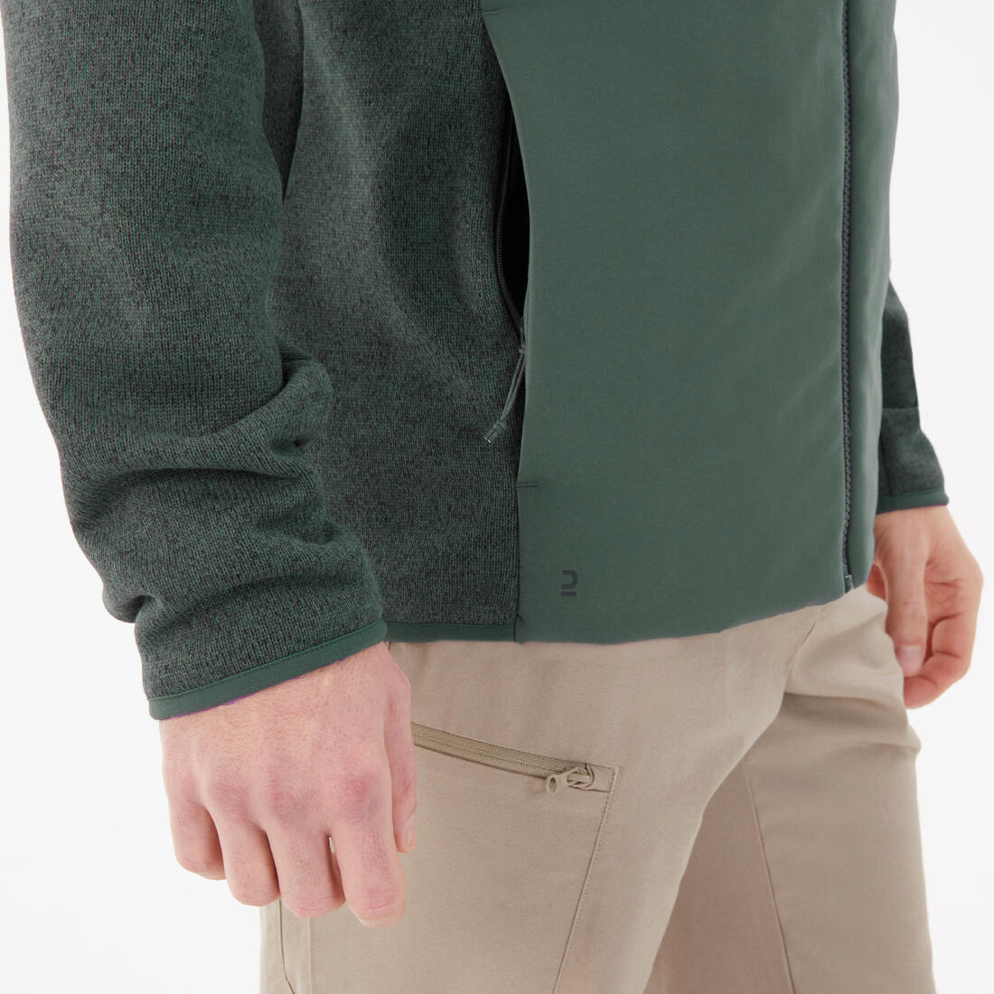 Sweatshirt de randonnée homme, NH500 Hybride