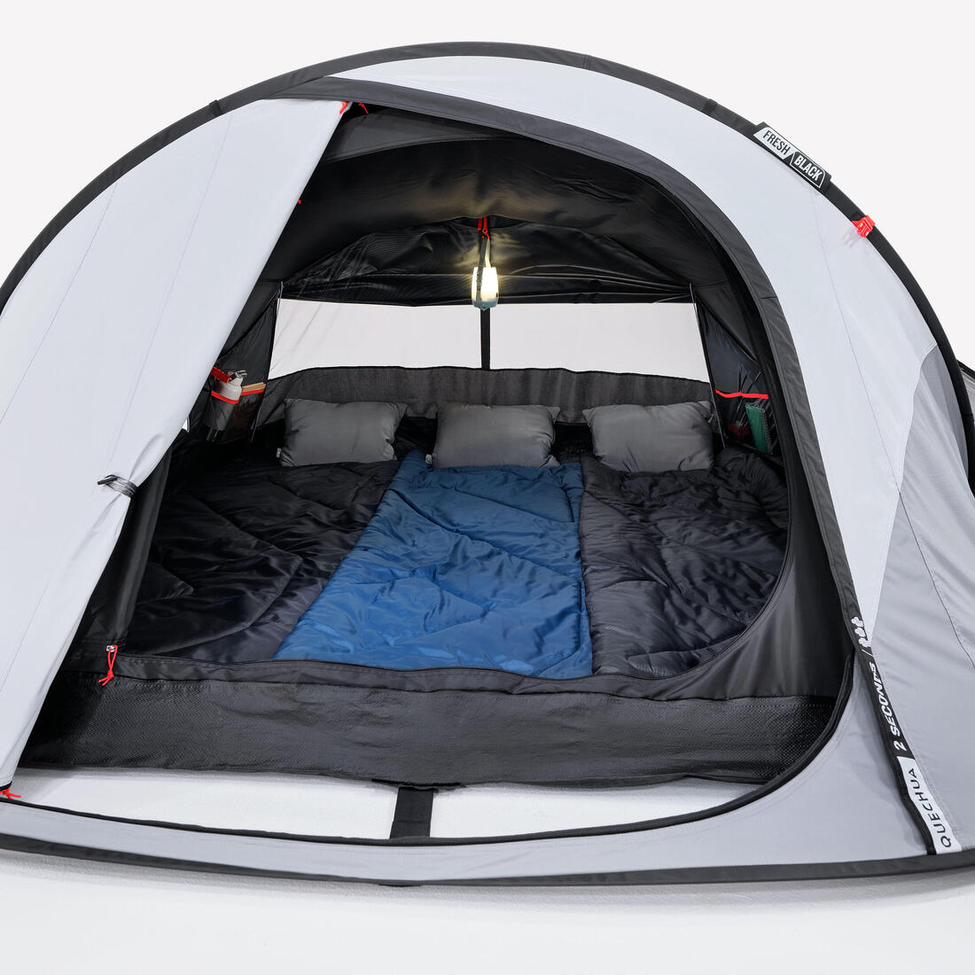 Tente de camping instantanée 3 places, 2 Seconds Fresh & Black
