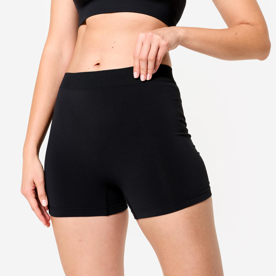 Boxer short de sport taille haute Femme