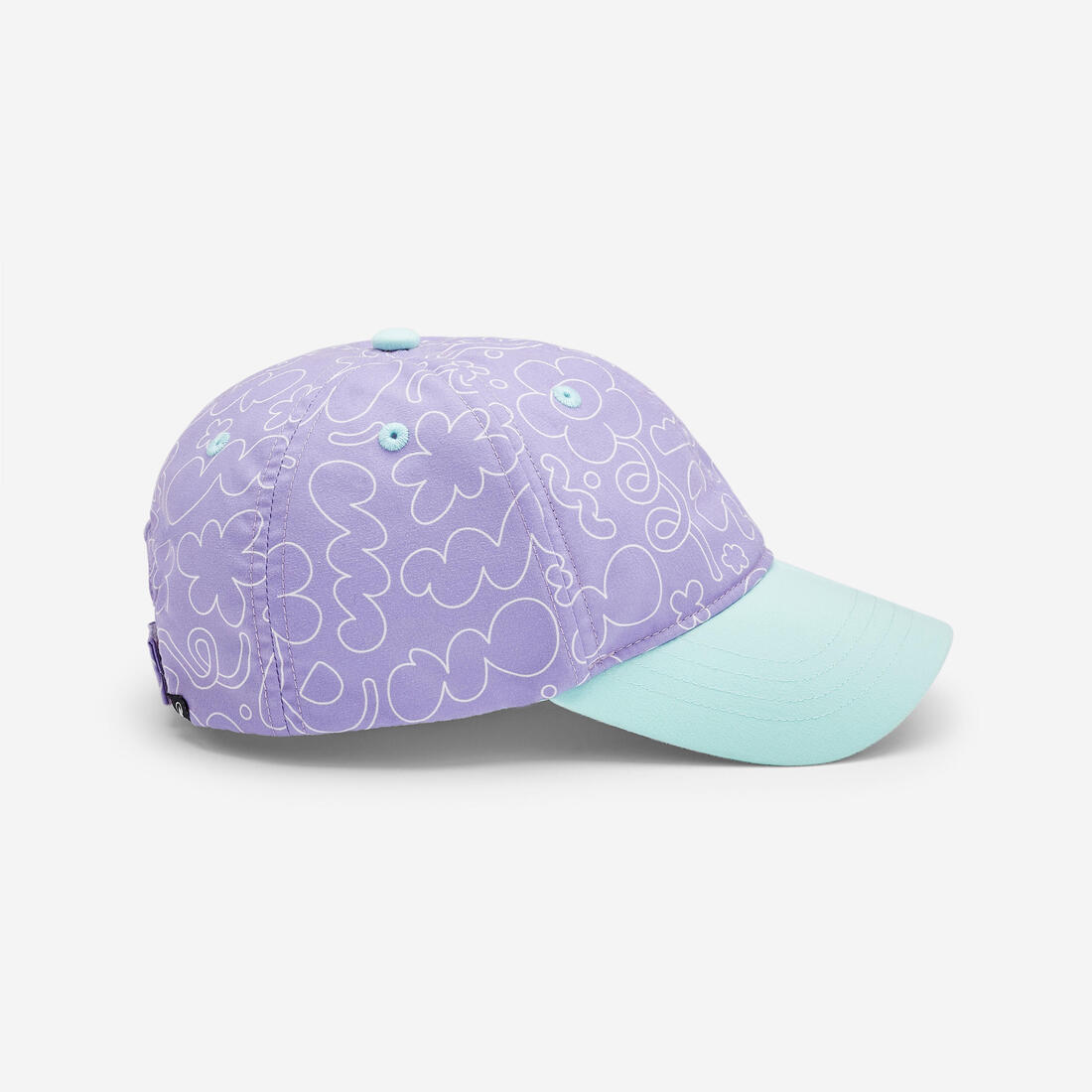 Casquette multisport ajustable bébé mixte, Rose blanc terracotta