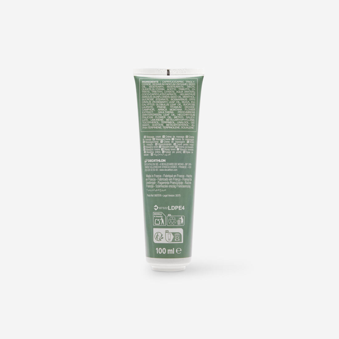 Crème de massage naturelle 100ml