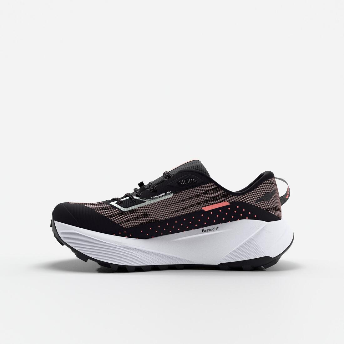 Chaussures de running trail femme, Kiprun kipsummit max gris et
