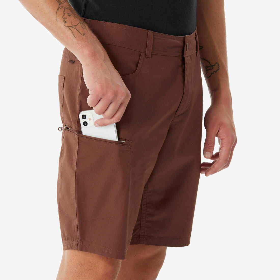 Short de randonnée homme, NH500 Regular