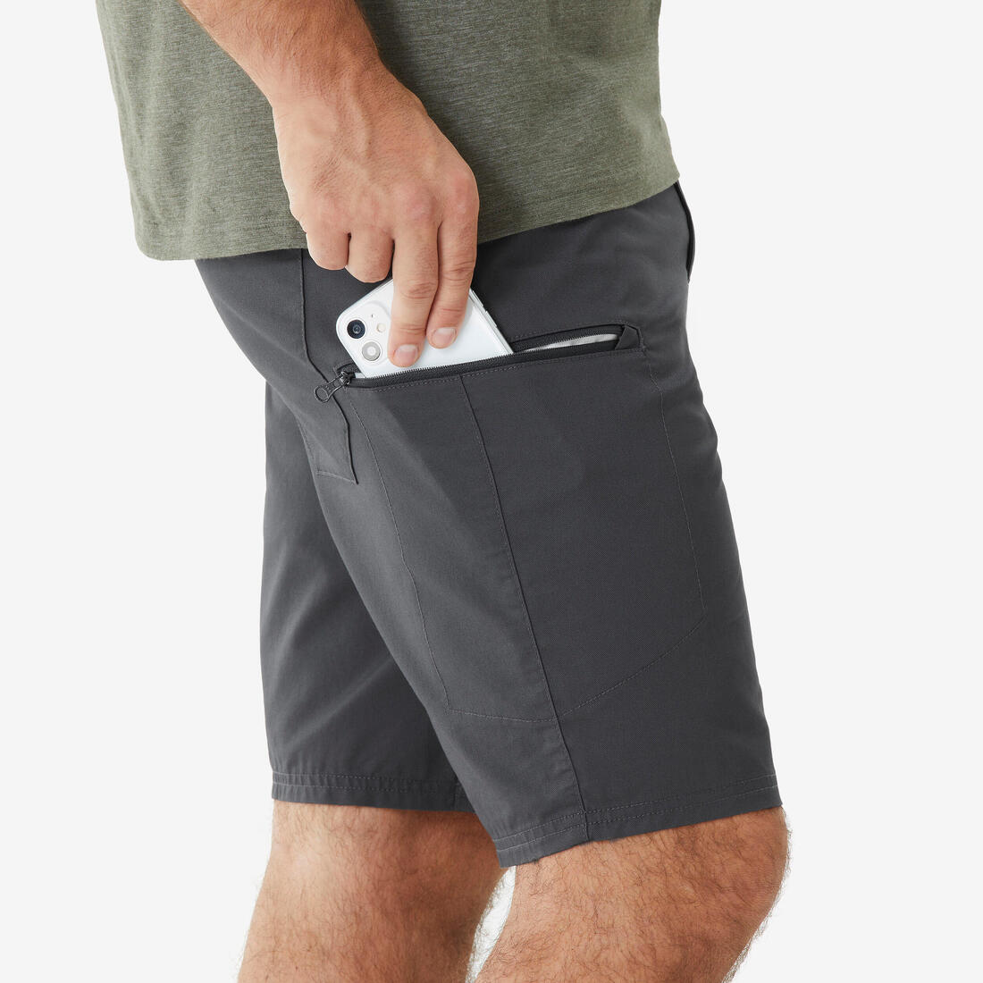 Short de randonnée homme, NH500 Regular