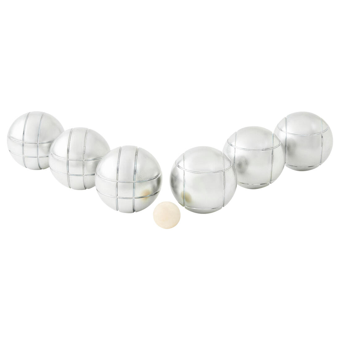 Jeu de 6 boules de pétanque loisir 100
