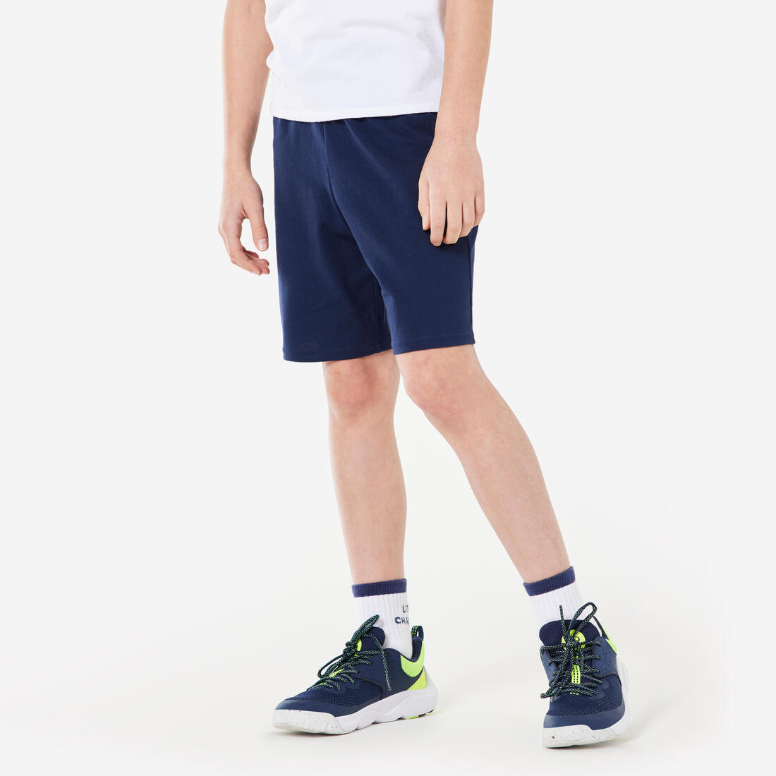 Short enfant coton - Basique marine – bleu marine