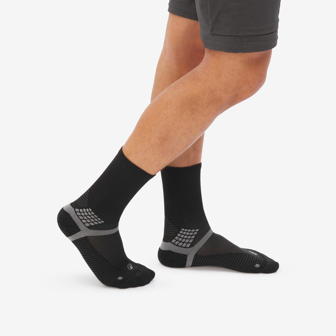 Chaussettes de randonnée hautes (2 paires) adulte, Hike 500