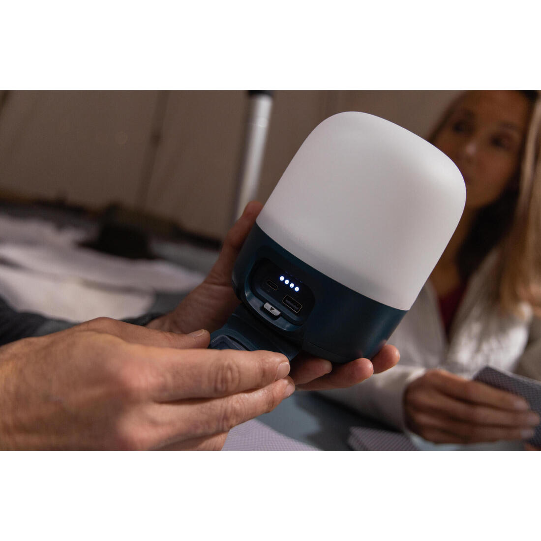 Lampe de camping avec batterie externe - bl 400 rechargeable usb c - 400 lumens