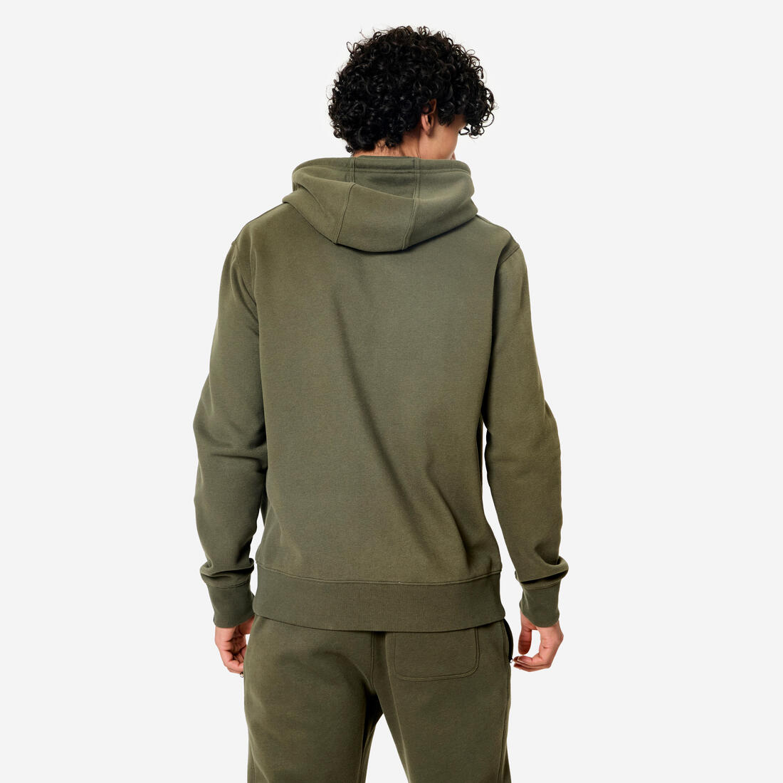 Sweat zippé à capuche de fitness en molleton homme