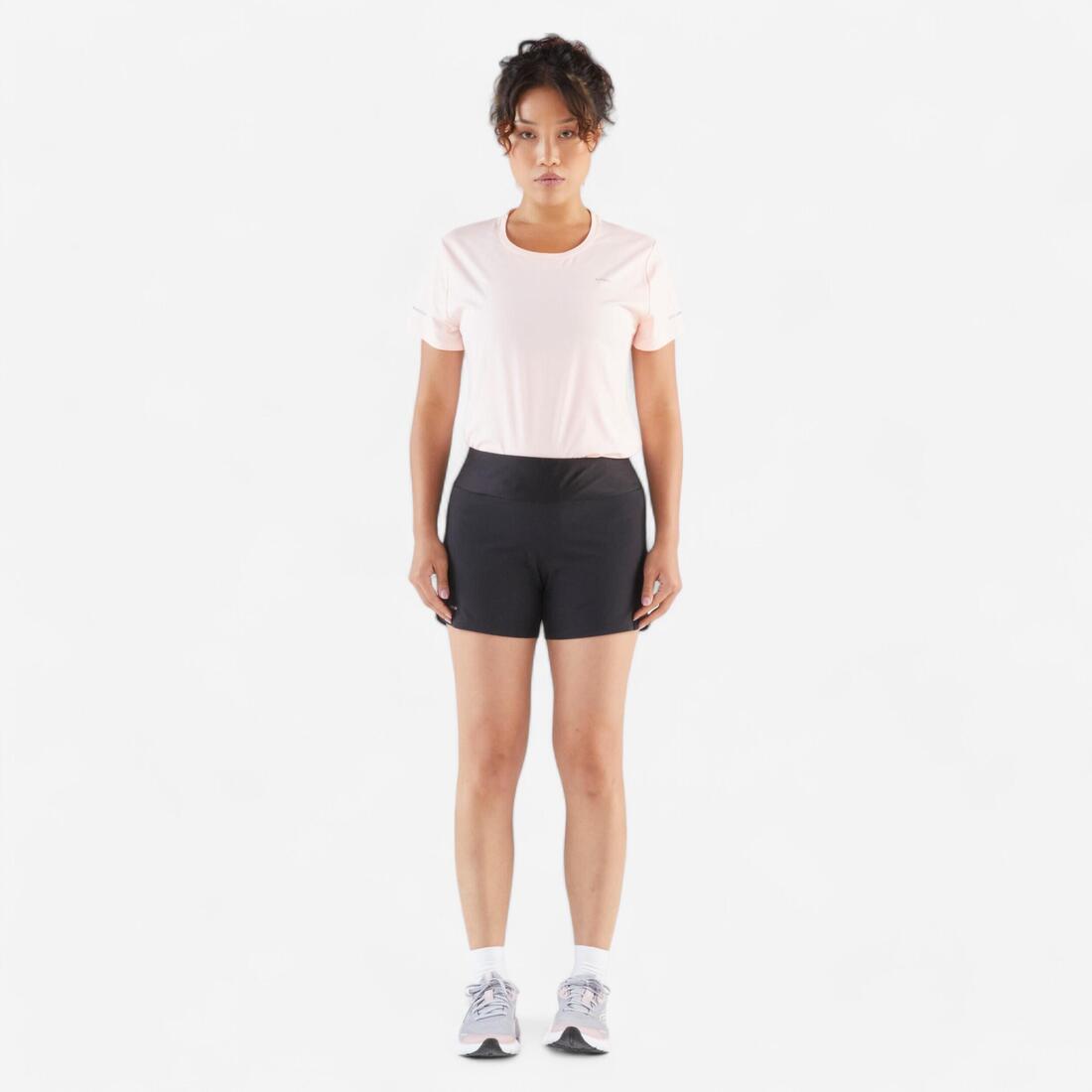 Short running Femme - KIPRUN Run 100 noir