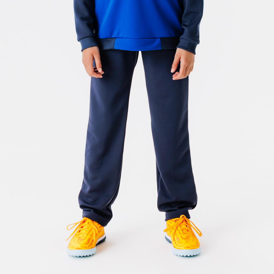 Pantalon d'entraînement de football enfant ESSENTIEL – bleu marine