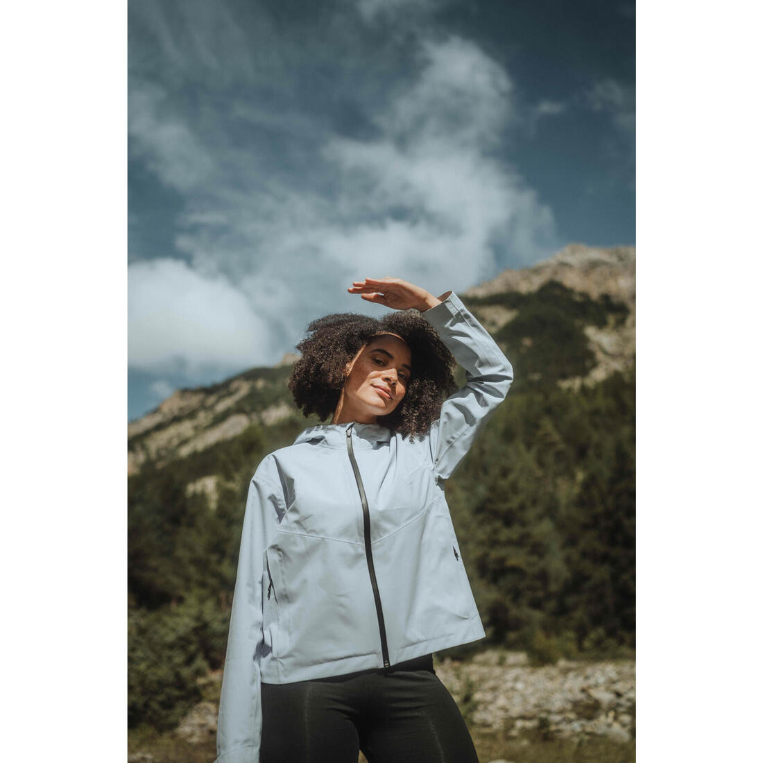 Veste de randonnée imperméable femme, MH100