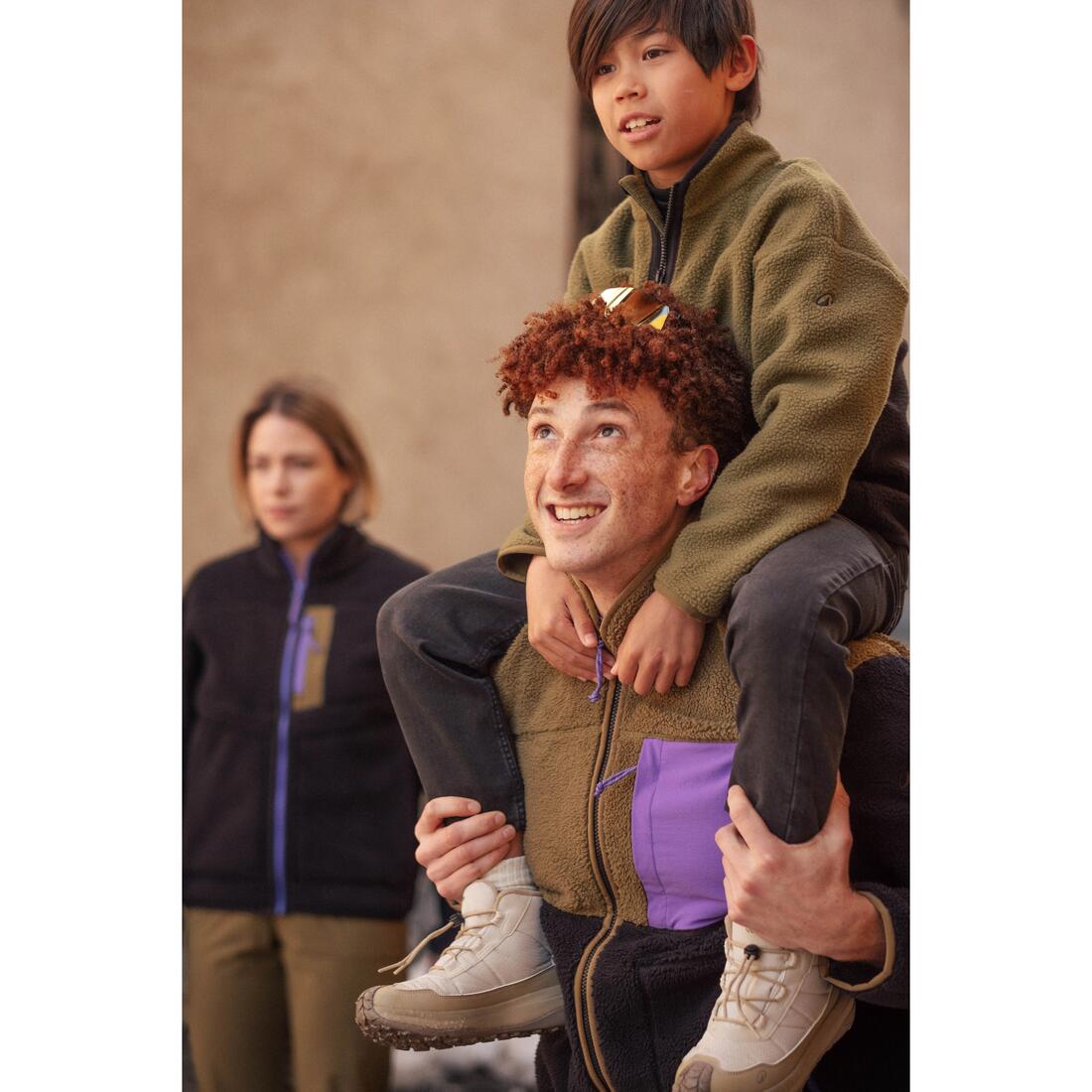 Polaire sherpa demi zip enfant 7-15 ans, NH500