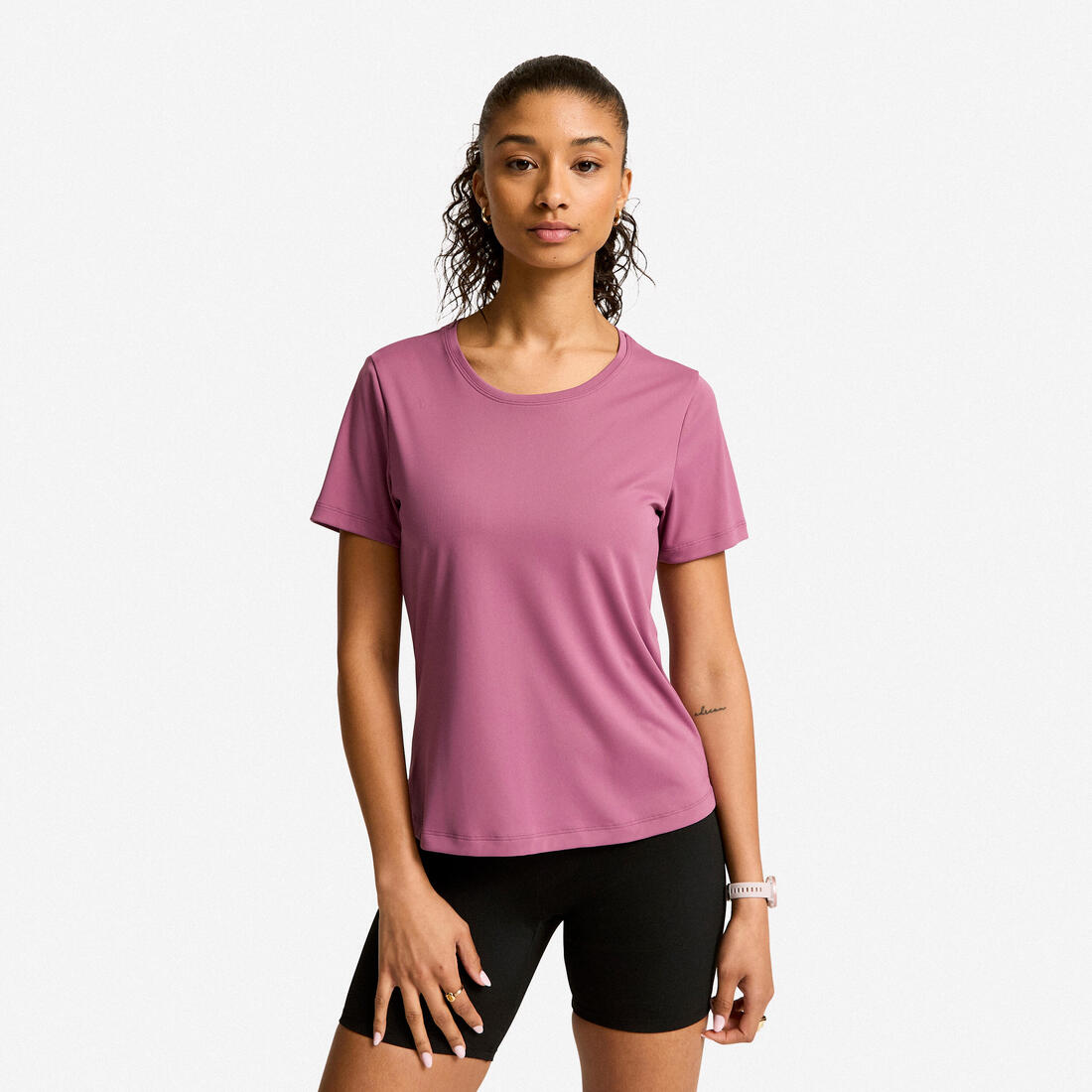 T-shirt fitness manches courtes femme