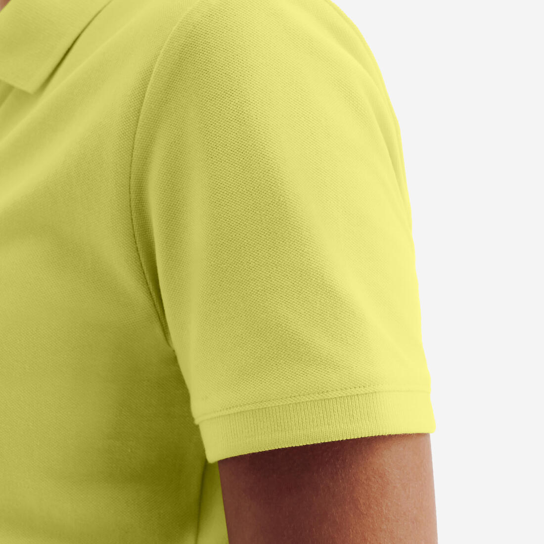 Polo golf en coton polyester manches courtes femme, MW500 beige clair