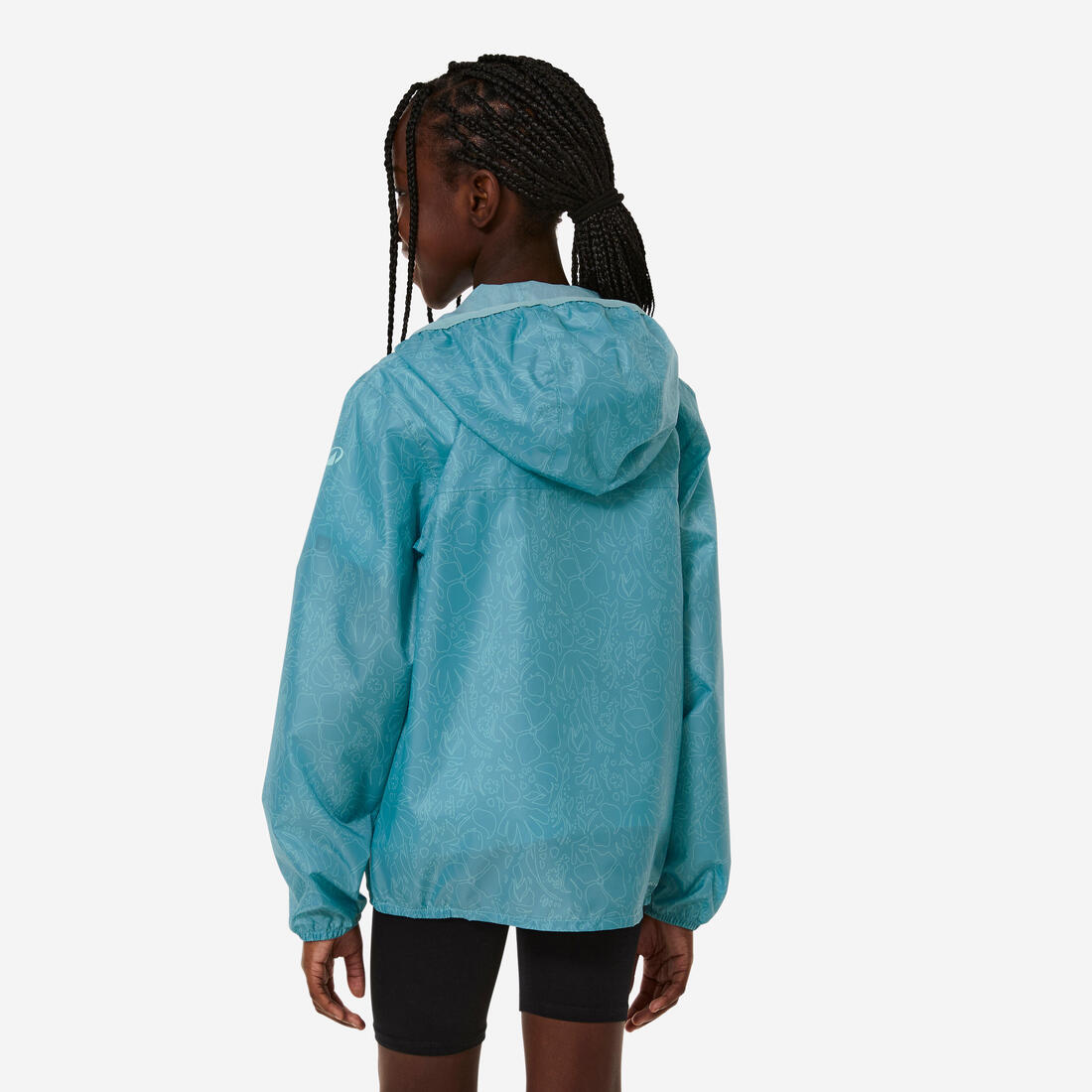 Veste imperméable de randonnée enfant 7-15 ans, MH100 zip
