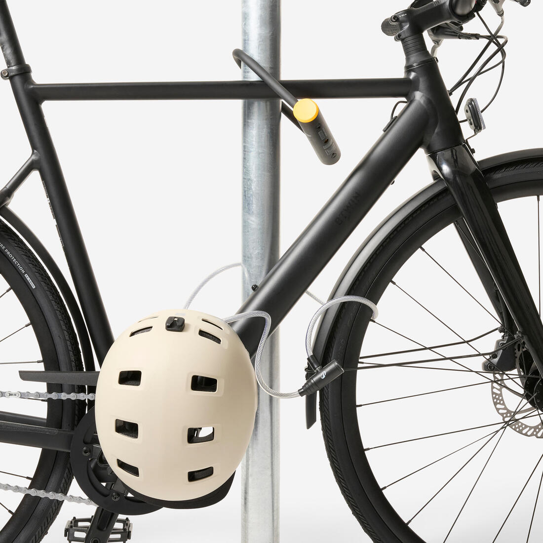 ANTIVOL ACCESSOIRES VELO A CLE 100 GRIS