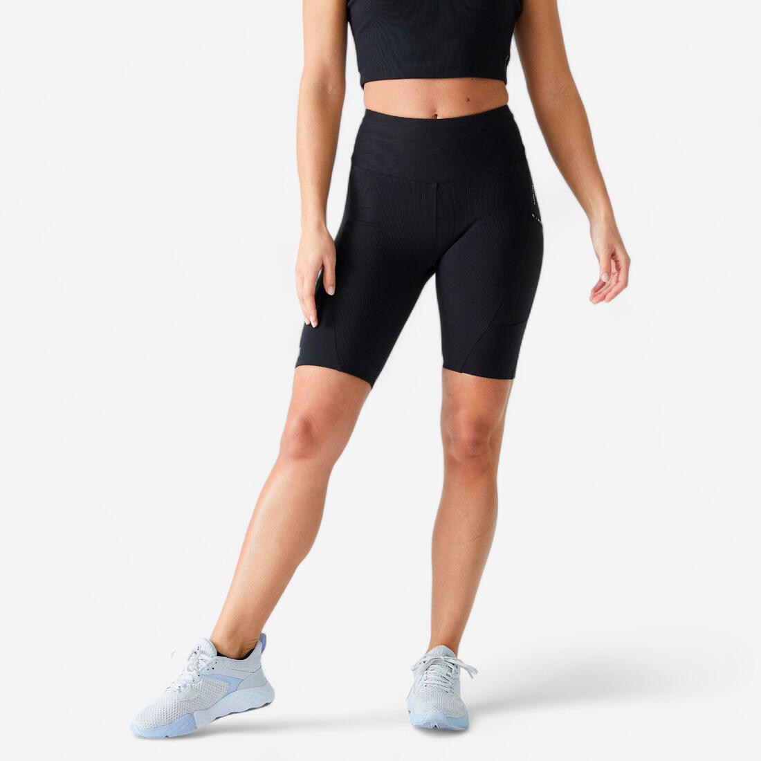 Cycliste avec poche téléphone Fitness Cardio Femme Noir