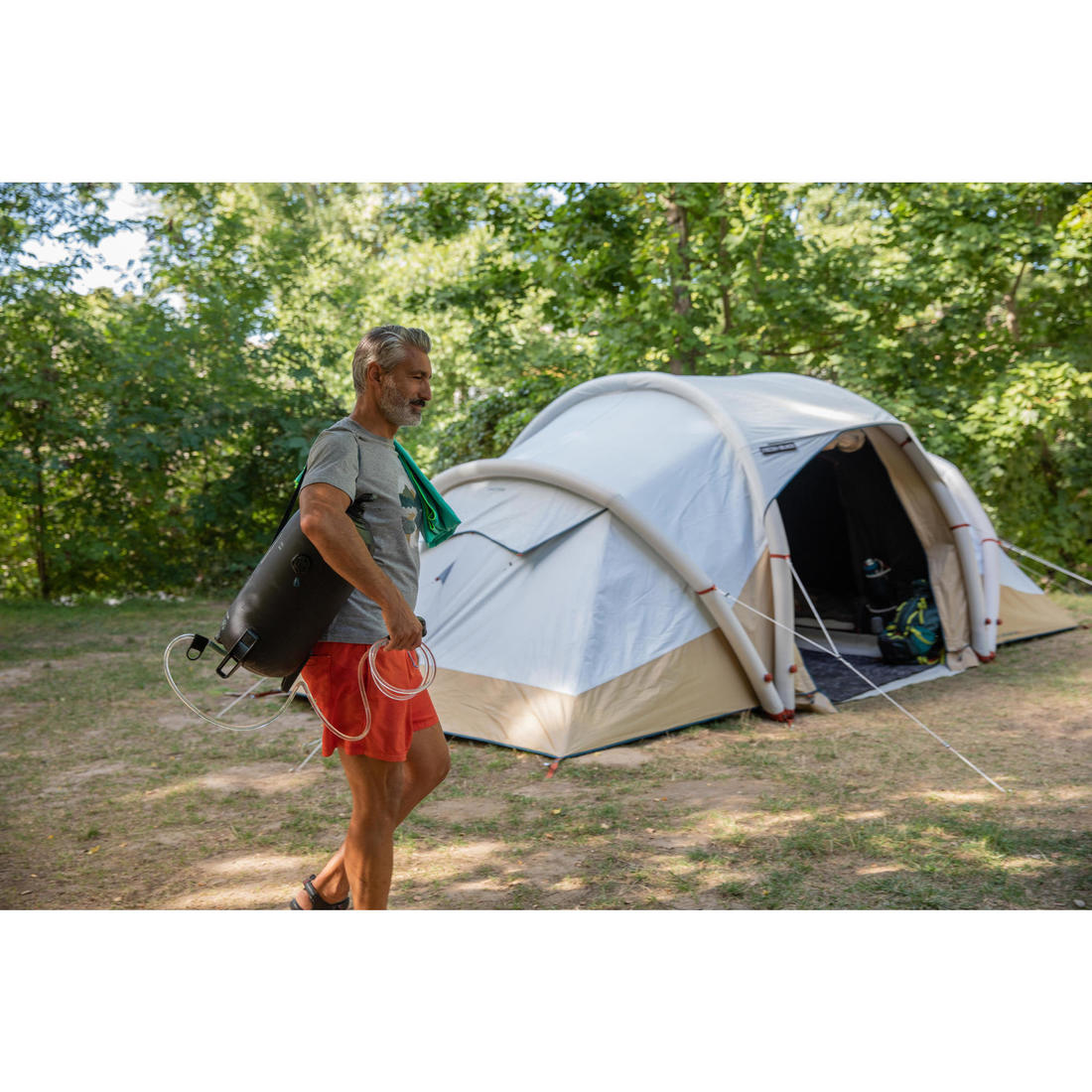 DOUCHE PRESSION SOLAIRE POUR LE CAMPING - 10 LITRES