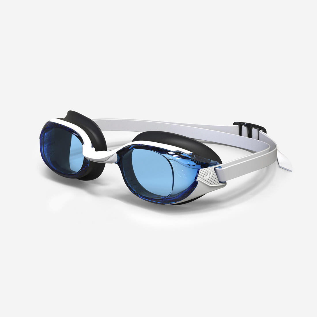 Lunettes de natation Taille Unique - Bfit blanc teintés bleus - Nouvel anti-buée