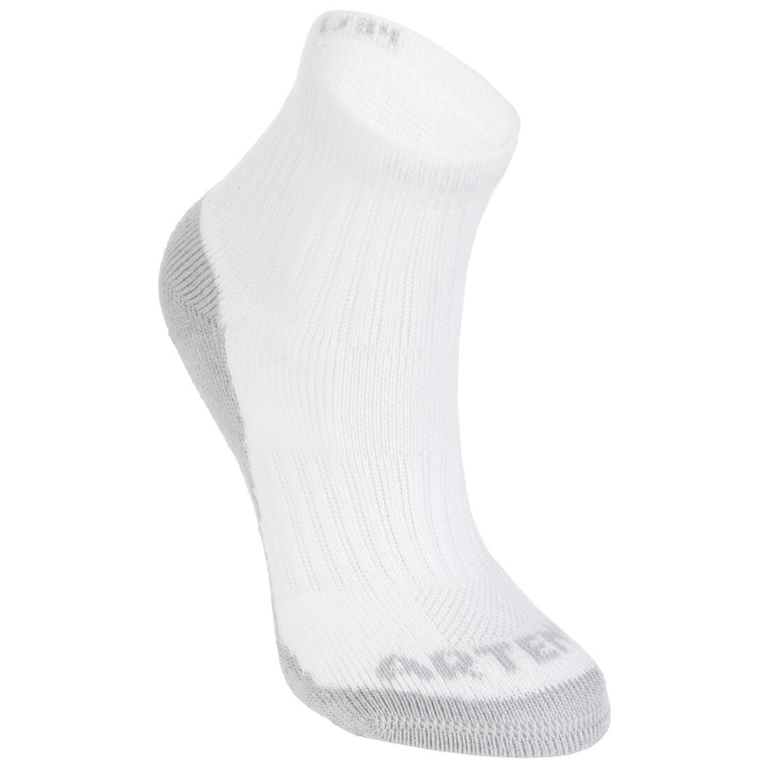 CHAUSSETTES DE SPORT ENFANT MI-HAUTES RS 500 LOT DE 3 – blanc ultra